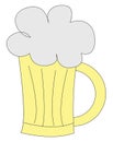 Image of beer, vector or color illustration