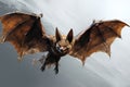 Image of a big bat are flapping their wings. Birds. Wildlife Animals. Illustration, generative AI