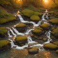 image of the big wave of water rushing through anything its passes whereby creating a powerful splash of foam. Royalty Free Stock Photo