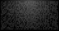 Image of binary coding data processing over black background Royalty Free Stock Photo
