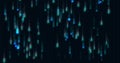 Image of binary coding data processing over black background Royalty Free Stock Photo