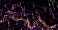 Image of binary coding data processing over network of connections Royalty Free Stock Photo