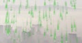 Image of binary coding and digital data processing over cityscape Royalty Free Stock Photo