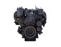 image of an black engine under the white background Royalty Free Stock Photo
