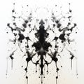 image of a Black inkblot on white background