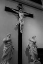 An old crucifix in one of the Catholic cathedrals in Malta.