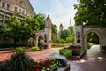 Bloomington Indiana University entrance to college campus Royalty Free Stock Photo