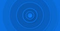 Image of blue concentric circles pulsating on seamless loop