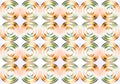 ORANGE AND GREEN TINTED SPIRALS ON A WHITE BACKGROUND Royalty Free Stock Photo