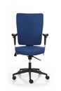 Image of a blue office chair isolated on white Royalty Free Stock Photo