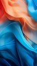 an image of a blue orange and red fabric Royalty Free Stock Photo