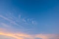 blue sky and white cloud .