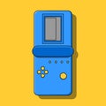 Image of blue tetris. Vector illustration.