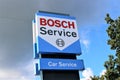 An image of a Bosch logo - Bielefeld/Germany - 09/16/2017 Royalty Free Stock Photo