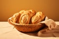 Bread Basket Vintage Country Kitchen Royalty Free Stock Photo