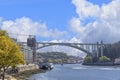 Image of the bridge Ponte da Arrabida over the Douro river near Porto