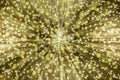 Golden and Silver Sparkles in Starbust Background Royalty Free Stock Photo