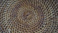 An image of brown circular rattan woven texture option 2 Royalty Free Stock Photo