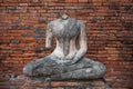 Image of buddha without head, Wat Chaiwatthanaram, Ayutthaya