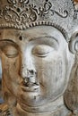 Image of the Buddha`s face. Philosopher, mendicant, meditator, spiritual teacher, and religious leader Royalty Free Stock Photo