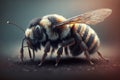 Image of a bumble bee. Insect. Illustration, generative AI