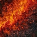 background canvas with fire flames