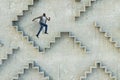 Image of businessman walking upstairs Royalty Free Stock Photo