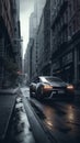 Image of Cadillac CTS-V urban street generative AI