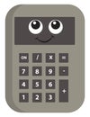 Image of calculator, vector or color illustration