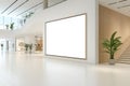 Blank Screen Display at Busy Shopping Center