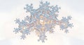 Intricate fractal sculpture suspended in white space Royalty Free Stock Photo