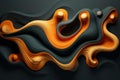 Elegantly Twisting and Curving 3D Rendered Ornamental Lines with Vivid Colors