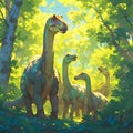 Heartfelt Connection: A Parasaurolophus\'s Gathering