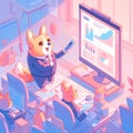 Stylish Corgi Executive Leads Way