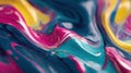 Vibrant fluid art swirls Royalty Free Stock Photo