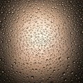 Dew drops on metal surface Royalty Free Stock Photo