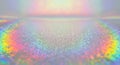 Vibrant holographic surface with rainbow light Royalty Free Stock Photo