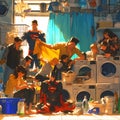 Supermen in Laundry, Heroic Bonding Moment