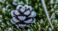 Image captures the detail and beauty of natural elements in a cold Royalty Free Stock Photo