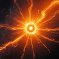 Cosmic explosion in deep space Royalty Free Stock Photo