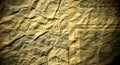 Aged crumpled paper texture with antique print Royalty Free Stock Photo