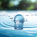 Aqua Ballet: The Graceful Descent of a Single Droplet