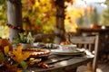 cozy canadian thanksgiving rustic table setting