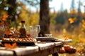 cozy canadian thanksgiving rustic table setting