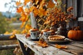 cozy canadian thanksgiving rustic table setting