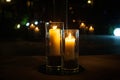 Ambient Glow: Candlelit Elegance in the Evening