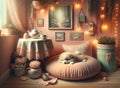 Whimsy and Warmth: A Cozy Tea Time with Puppy Dreams