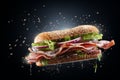 flying sandwich creative realism photography