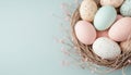 Capture the essence of spring with a delightful image of A cheerful Easter basket brimming with seasonal treats, embodying Royalty Free Stock Photo