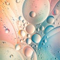 Abstract Colorful Oil and Water Background with Vibrant Bubbles, AI Generated Royalty Free Stock Photo